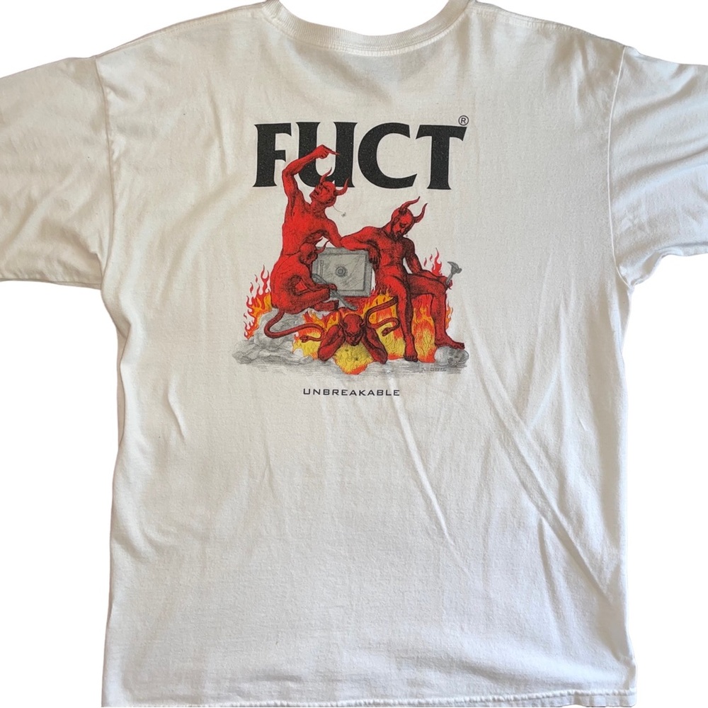Fuct Unbreakable Tee Shirt White sz Large